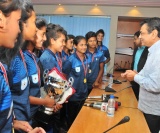 Bff President Congratulate Champion Bangladesh U-15 Women's Team 5A