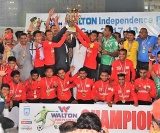 Euphoria! Arambagh Players Celebrate After Winning The Independence Cup 2018, The First Major Trophy In The Club's History, On February 10