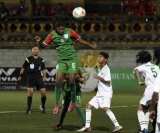 Head And Shoulders Above! Akhi Rises To Head The Ball As Pakistani Defenders Look On During Bangladesh's 14-0 Win In The Saff U15 Championship On August 9