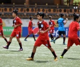 In Perfect Sync! Bangladesh U15 Women's Team During A Practice Session In Bhutan